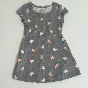 Wonder Nation Grey Heart Dress XS